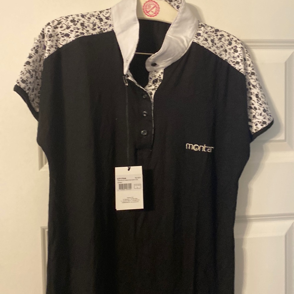 Montar black competition shirt. Size L